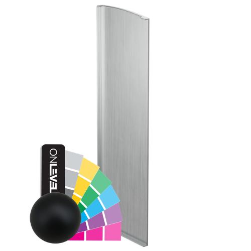 TF-3621 eindkap links, aluminium RAL mat