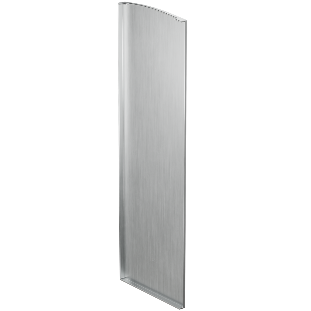 TF-3621 eindkap links met afdekkap, aluminium natuur geanodiseerd