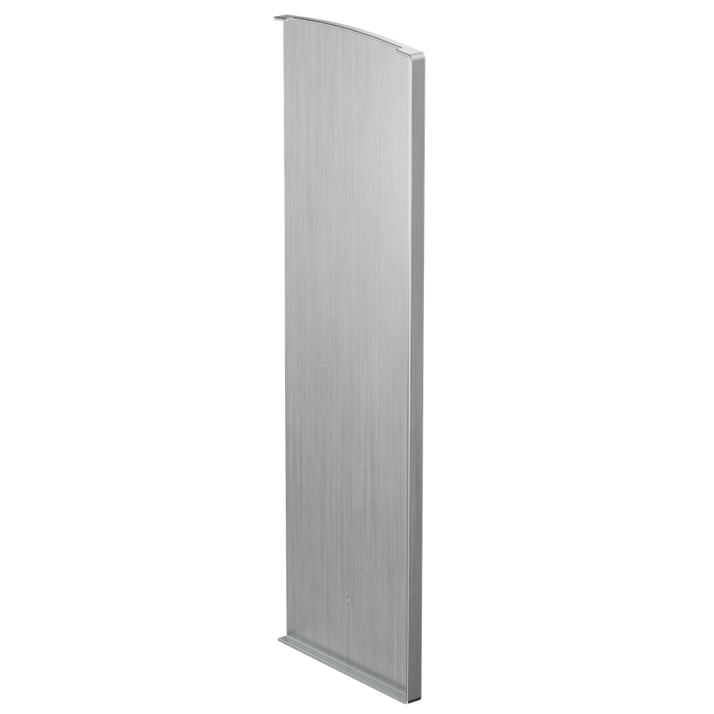 TF-3621 eindkap rechts, aluminium natuur geanodiseerd