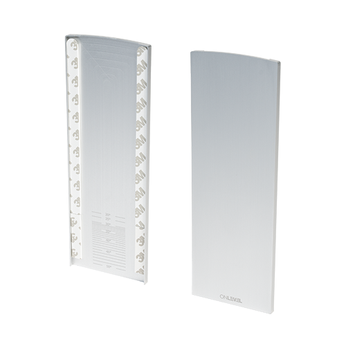 TF-6620 eindkap links/rechts trap opgang, aluminium natuur geanodiseerd