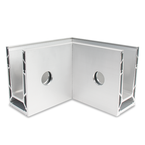 TF-6621 binnenhoek 90°, aluminium natuur geanodiseerd