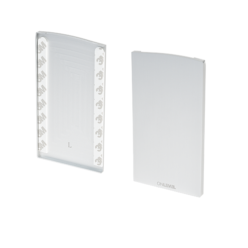 TF-6621 eindkap links met afdekkap, aluminium natuur geanodiseerd