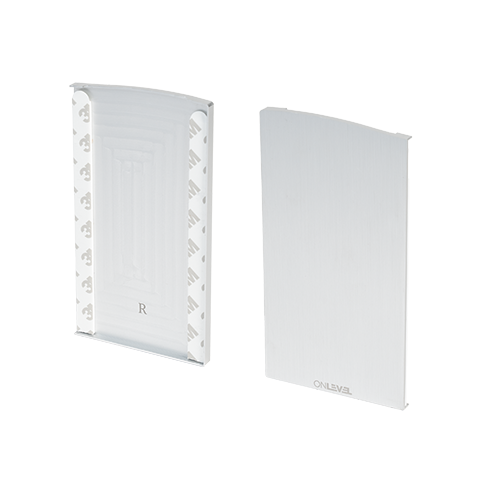 TF-6621 eindkap rechts met afdekkap, aluminium natuur geanodiseerd