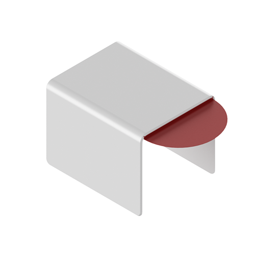 Verbindings afdekking U-profiel 30x25x2mm, aluminium natuur geanodiseerd