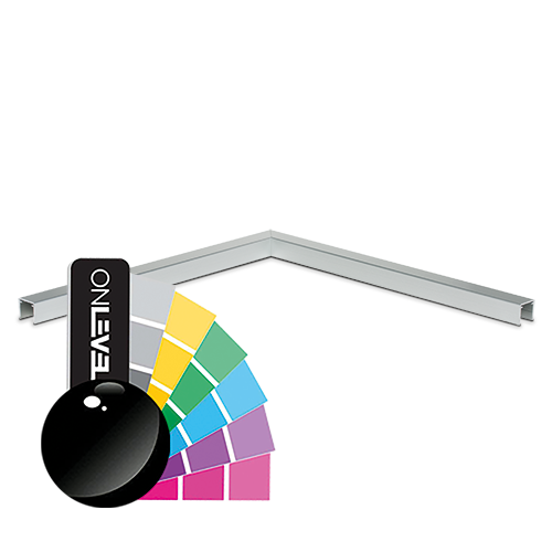 Hoek 90° U-profiel 42x34x3mm, aluminium RAL glanzend