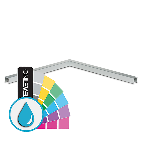 Hoek 90° U-profiel 42x34x3mm, aluminium ARMOR RAL