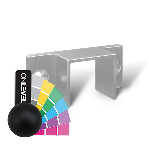 Muursteun U-profiel 26x23x2mm aluminium RAL mat