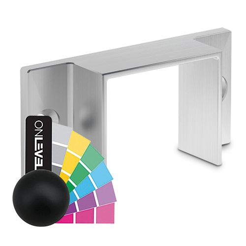 Muursteun U-profiel 42x34x3mm aluminium RAL mat