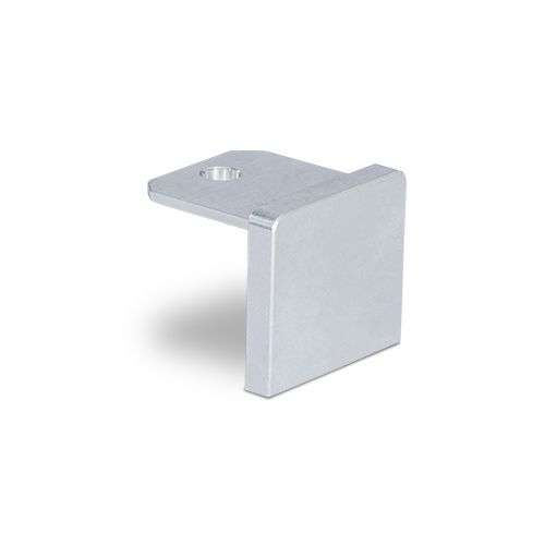 Eindkap vlak U-profiel 42x34x3mm aluminium naturel geanodiseerd
