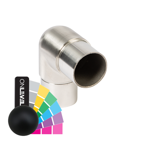 ONLEVEL hoek verbinder 90° Rond Ø42.4x2mm