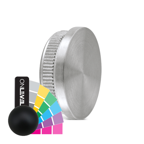 Eindkap vlak Ø42.4x2mm, rvs 304 RAL mat