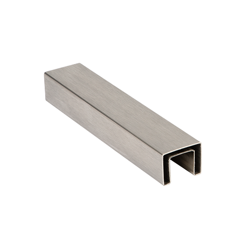 Glashandreling 40x30x1mm L=5mtr rvs 316 geborsteld