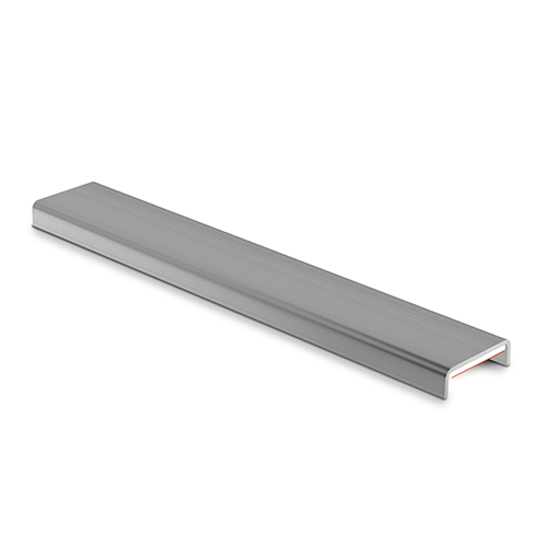 ONLEVEL Glaskant bescherming voor glas 24-25.5mm , rvs 316 geborsteld (incl. glasmontage tape)