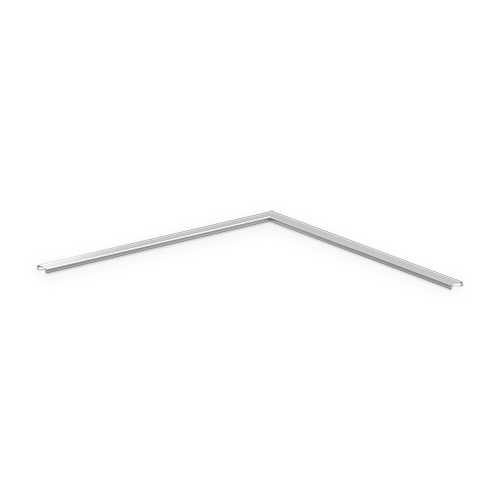 ONLEVEL Glaskant bescherm. hoekstuk 90° horiz. glas 10-11.5mm, rvs 316 geborsteld incl. glasmontage tape
