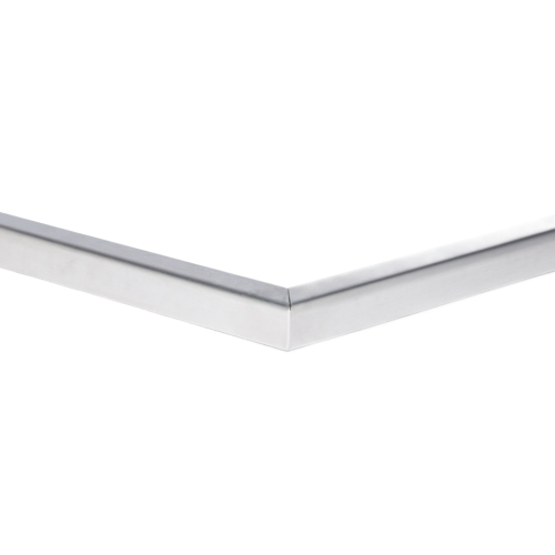 Hoek verbinder 90° u-profiel horiz. 26x20x2mm rvs 316 geborsteld