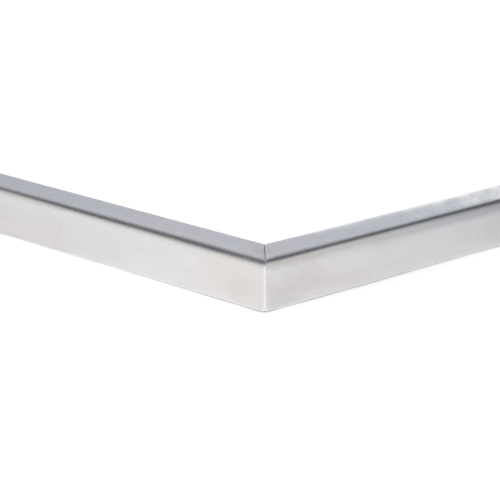 Hoek verbinder 90° u-profiel horiz. 40x30x2mm rvs 316 geborsteld