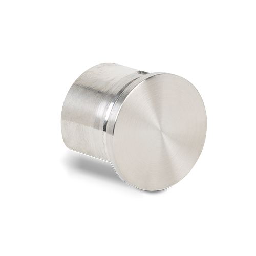 Eindkap vlak voor glashandreling Ø42.4x1.5mm, rvs 316 geborsteld