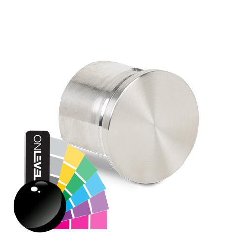 Eindkap vlak voor glashandreling Ø42.4x1.5mm, rvs 316 RAL glanzend