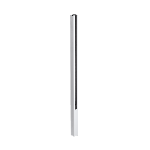 GUARDIAN OF THE UNIVERSE eindstaander zijkant handleuning 58x65mm H=1400mm glas 10.76mm, alum. nat. geanodiseerd