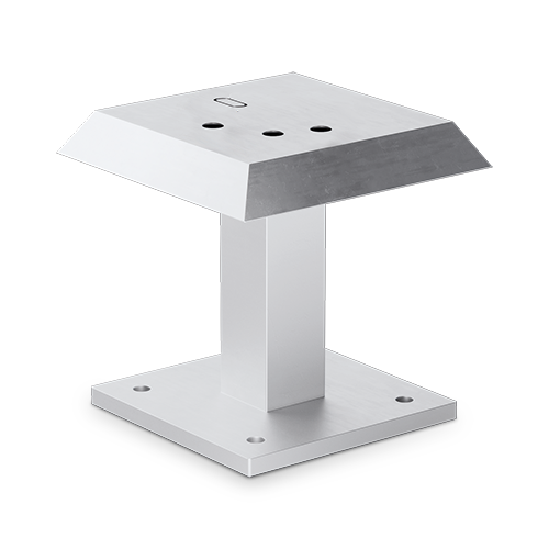 ONLEVEL GUARDIAN OF THE UNIVERSE dakstaander voor staander 58x58mm H=200mm inclusief regenkap, staal verzinkt