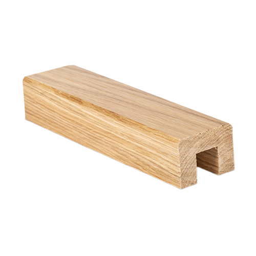 ONLEVEL Houten glas handreling 60x40mm
