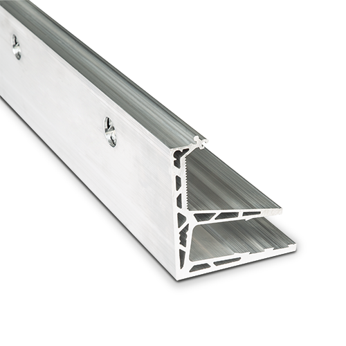 AIRFORCE glas profiel L=5000mm, aluminium natuur geanodiseerd