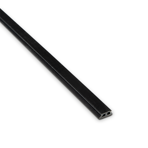 ONLEVEL AIRFORCE plastic profiel voorzijde glasdikte 10/10/4 (21.52mm) , kunststof zwart